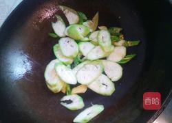 角瓜炒烧猪肉的做法图解4