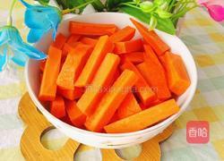 茄子炒胡萝卜的做法图解2