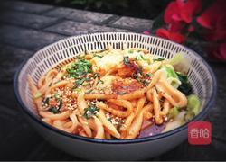 油泼西红柿剪刀面的做法图解17