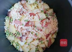 土豆腊肉焖饭（电饭锅版）的做法图解2