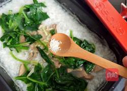 猪肝菠菜粥的做法图解13