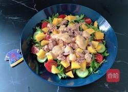 金枪鱼田园蔬果沙拉(低脂版)的做法图解6