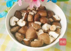 香菇炒上海青的做法图解3