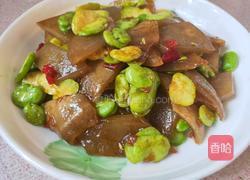 苕粉皮炒蚕豆的做法图解4