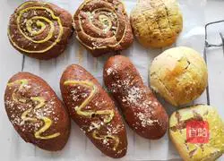 Illustration of how to make cocoa bread 9