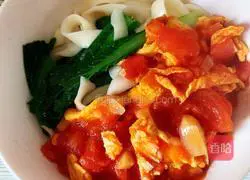 Illustration of how to make tomato and egg noodles 11