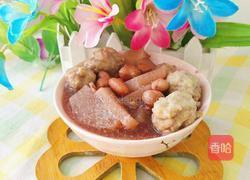 白萝卜花生牛肉丸子汤的做法图解15