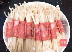 培根卷金针菇（超简单）的做法图解1