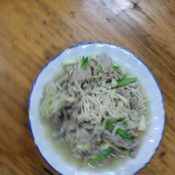 金针菇炒肉片的做法[图]
