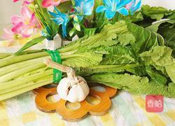 素炒春菜的做法图解1