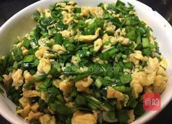 韭菜鸡蛋虾皮煎饼的做法图解4