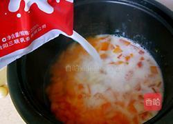 木瓜炖牛奶谷物(月子餐）的做法图解8