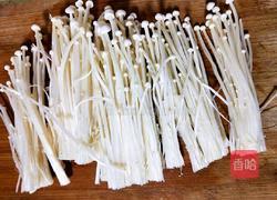 金针菇炒韭菜的做法图解3