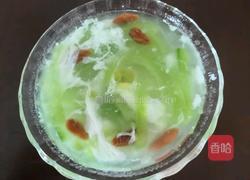 蛋白丝瓜枸杞汤的做法图解14