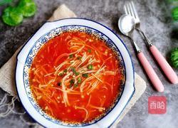 番茄金针菇汤的做法图解8