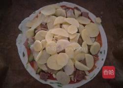 土豆芦笋牛排葱油饼披萨的做法图解11