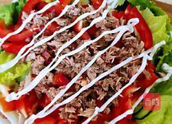 金枪鱼蔬菜沙拉#夏日减脂轻食菜#的做法图解12