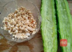 咸鸭蛋焗苦瓜的做法图解3