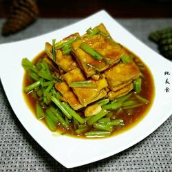 黎蒿烧豆腐的做法[图]