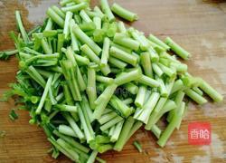 黎蒿烧豆腐的做法图解3