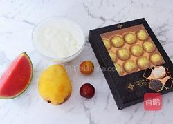 芝麻酸奶水果冻的做法图解1