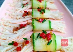 黄瓜金针菇卷的做法图解7