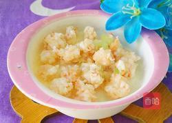 丝瓜虾球营养米糊的做法图解13
