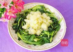 土豆炒菜心的做法图解13