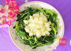土豆炒菜心的做法图解11