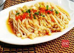 白灼金针菇的做法图解6