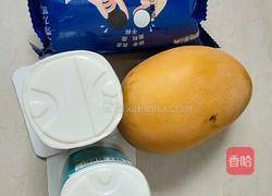芒果酸奶盆栽的做法图解1