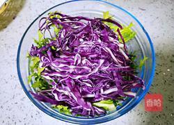 紫甘蓝拌苦菊的做法图解6