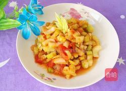番茄炒芹菜的做法图解12