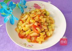 番茄炒芹菜的做法图解11