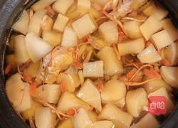 虫草花老鸭萝卜汤的做法图解9