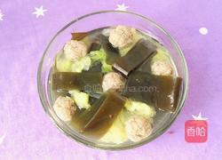 海带白菜牛肉丸子汤的做法图解14