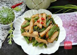 猪颈肉炒四季豆的做法图解10