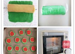 西瓜曲奇饼干的做法图解3