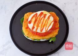 K丅猫米饭鸡排汉堡的做法图解21