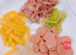 虾仁培根火腿披萨的做法图解1