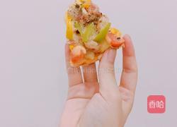 虾仁培根火腿披萨的做法图解5