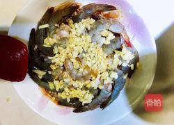 蒜蓉粉丝蒸大虾的做法图解4