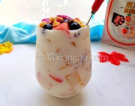 夏日清爽低脂甜品#果麥脆酸奶