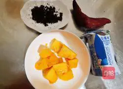 Papaya Oreo Sweet Potato Yogurt Cup Recipe Illustration 1