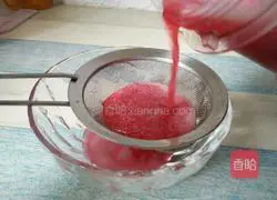 Mint Honey Red Plum Juice Recipe Illustration 8