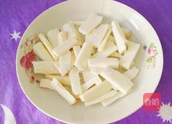 山药炒油麦菜的做法图解3