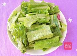 山药炒油麦菜的做法图解4