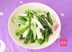 山药炒油麦菜的做法图解12