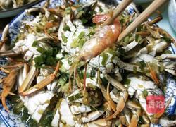 抱仔虾蒸六月黄的做法图解13