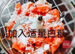 冰凉可口的西瓜汁的做法图解4